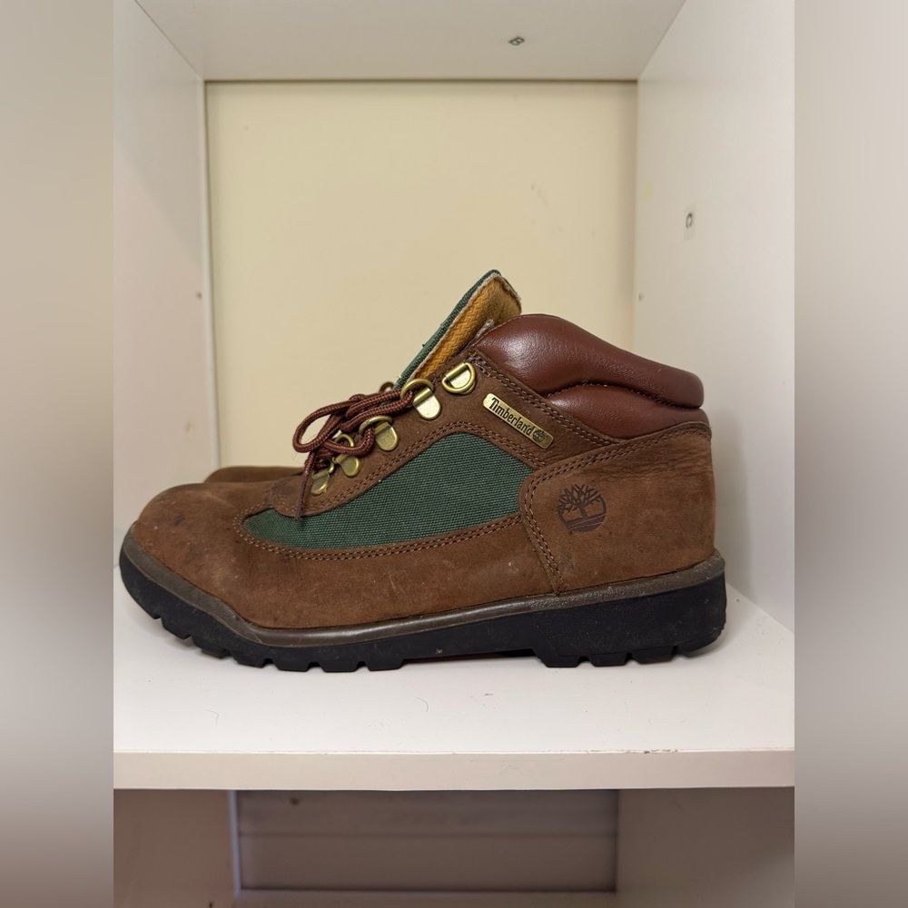 Timberland field boots size 6 green & brown - Picture 2 of 8